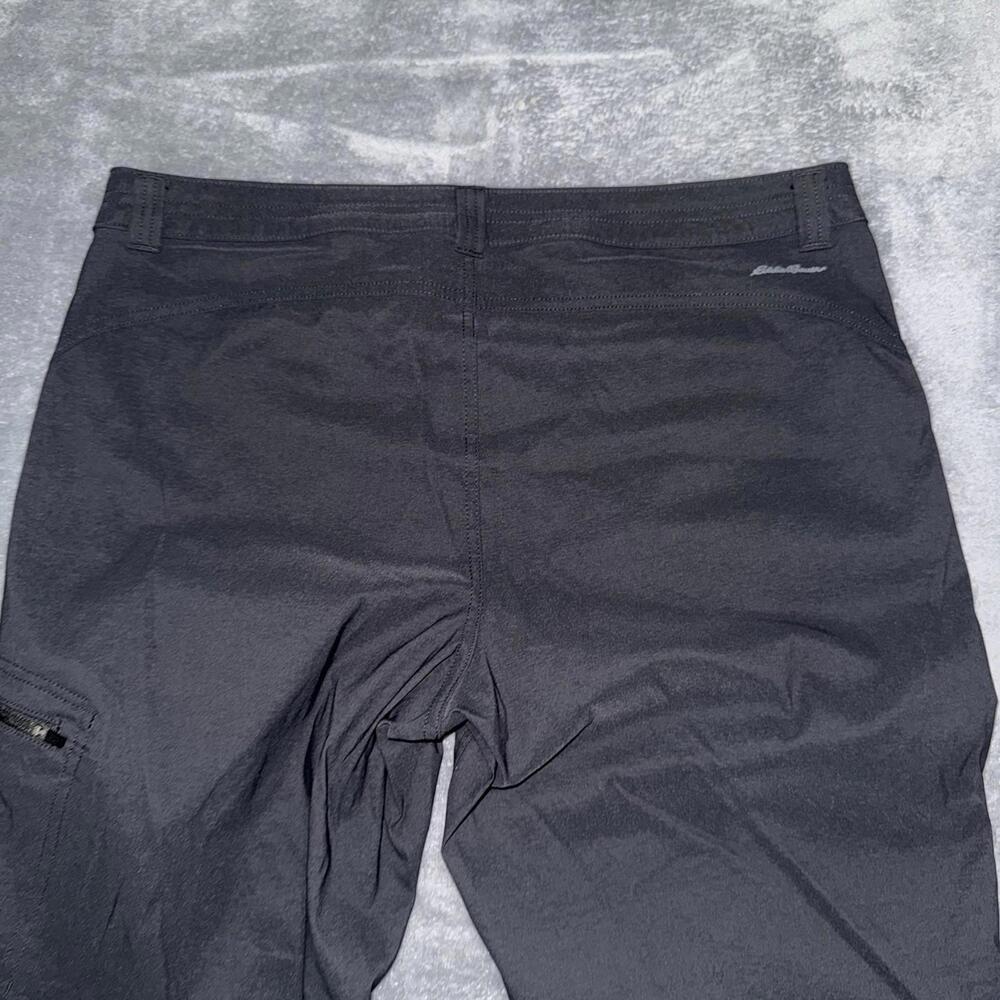 Eddie Bauer Pants Women 12 Black Capri Cargo Casual Hiking Outdoors Casual Basic - Picture 6 of 8